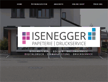 Tablet Screenshot of isenegger.ch